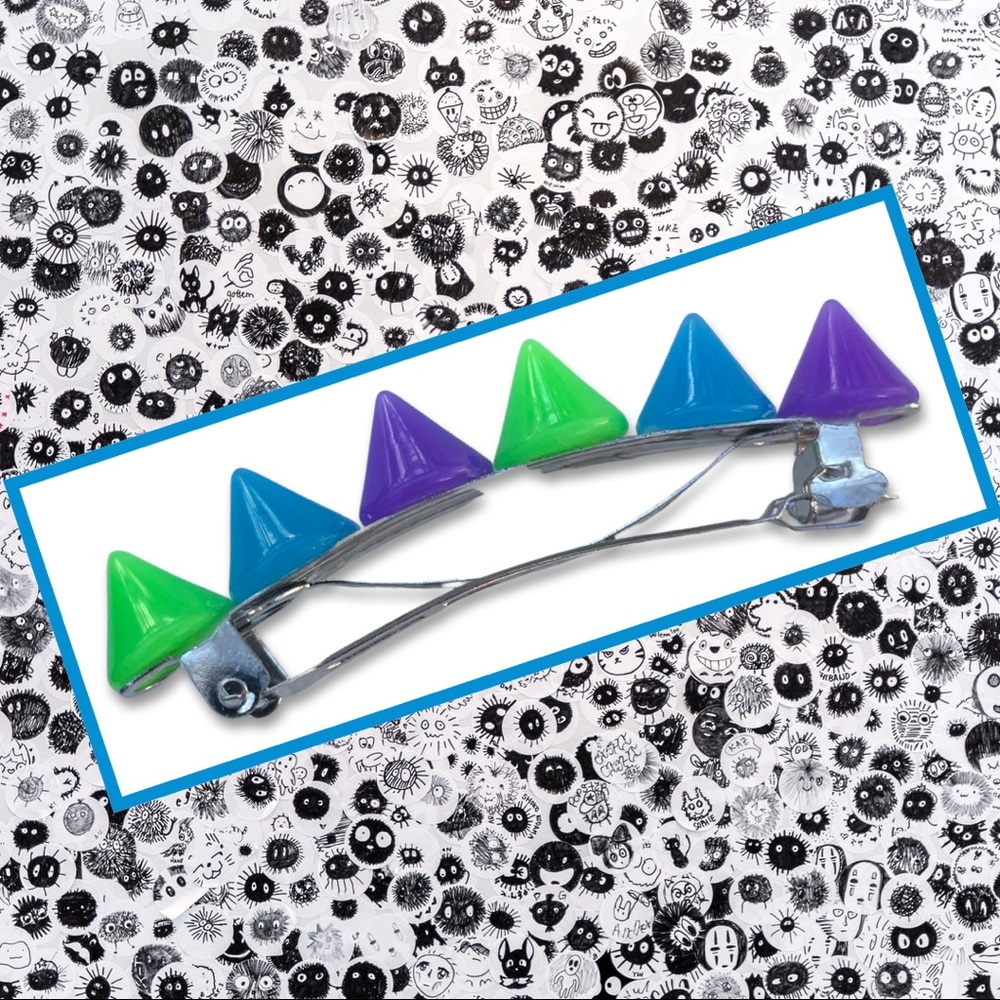 Neon Spike Hair Clip
